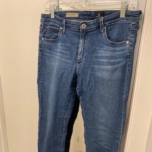 AG Super Skinny Ankle zip jeans, sz 30